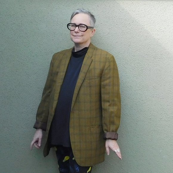 Vintage Brown/Tan/Olive Plaid Sportcoat - Picture 16 of 16